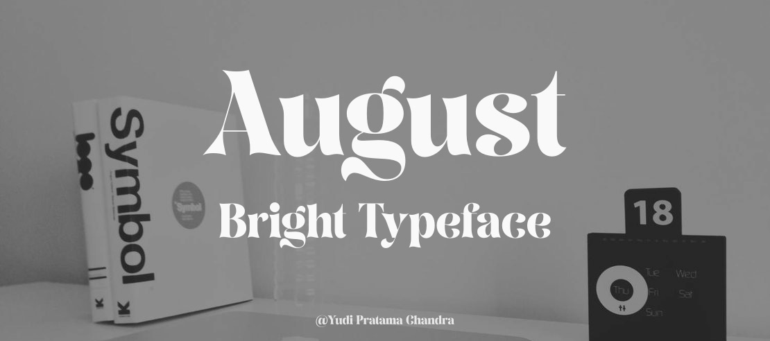 August Bright Font