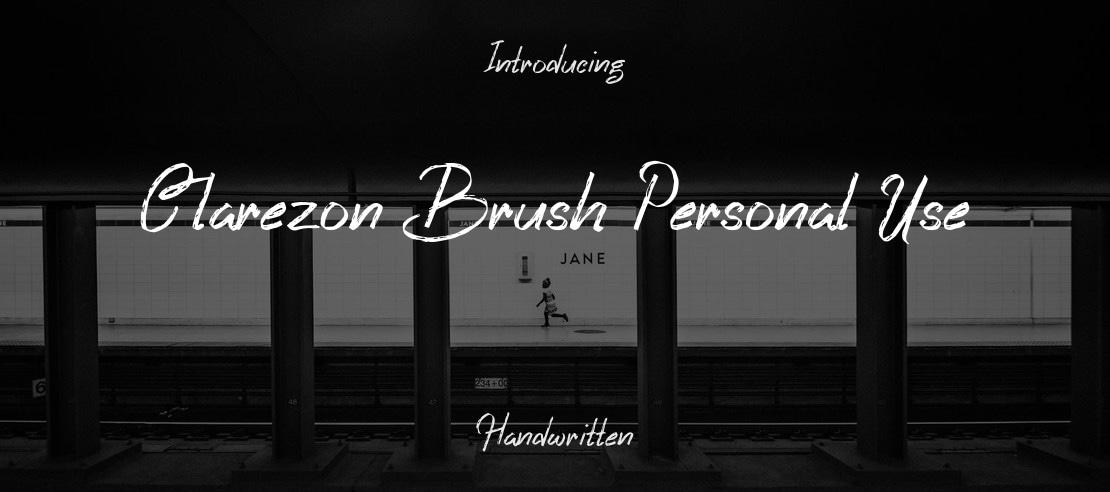 Clarezon Brush Personal Use Font