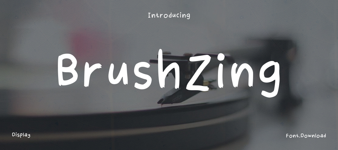 Brushzing Font