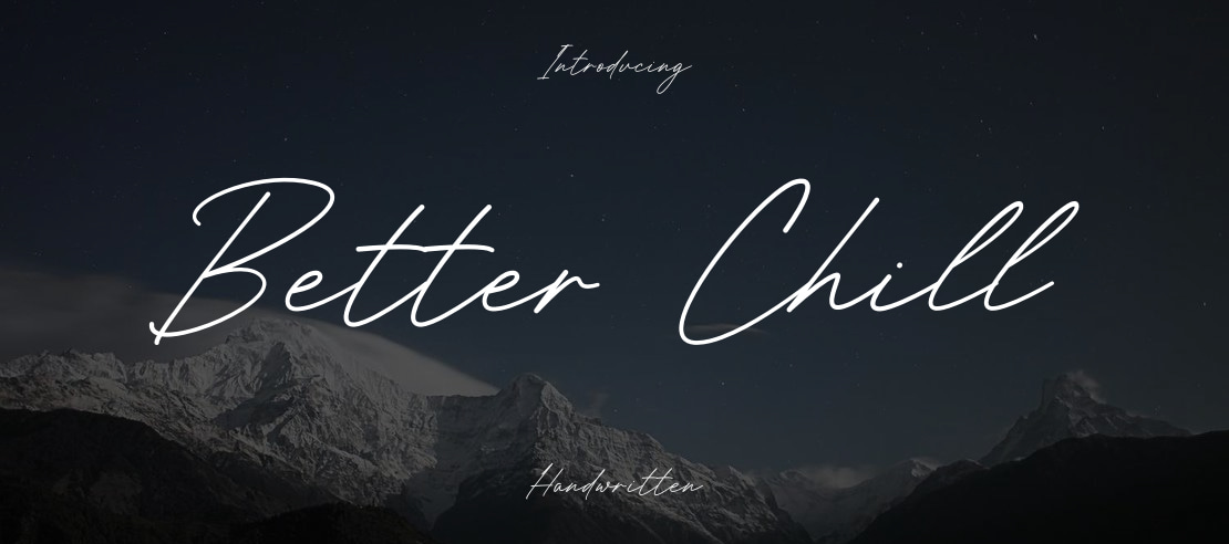 Better Chill Font