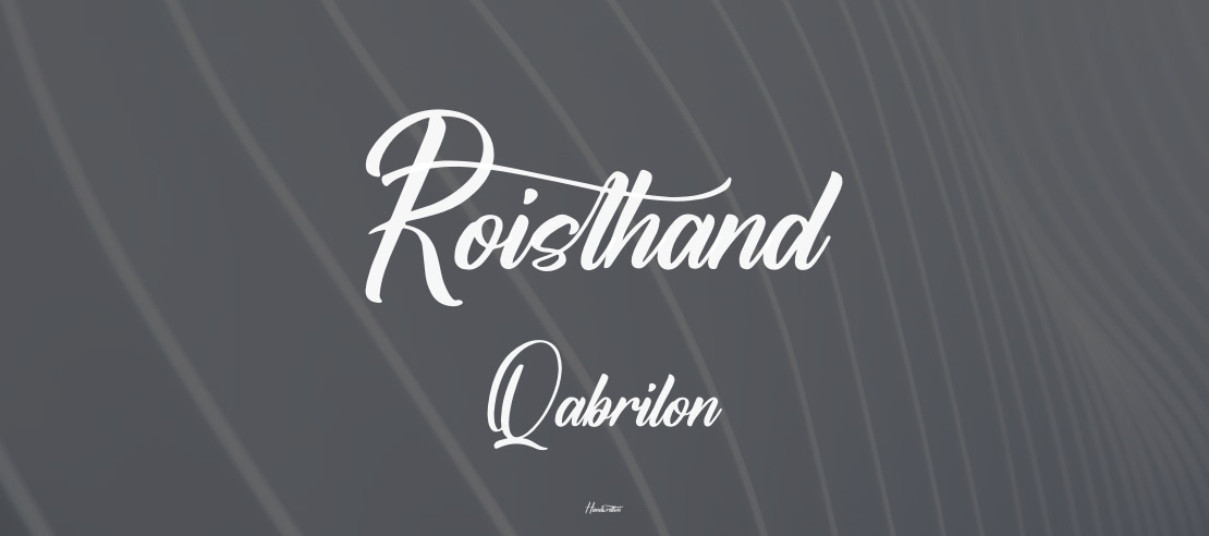 Roisthand Qabrilon Font