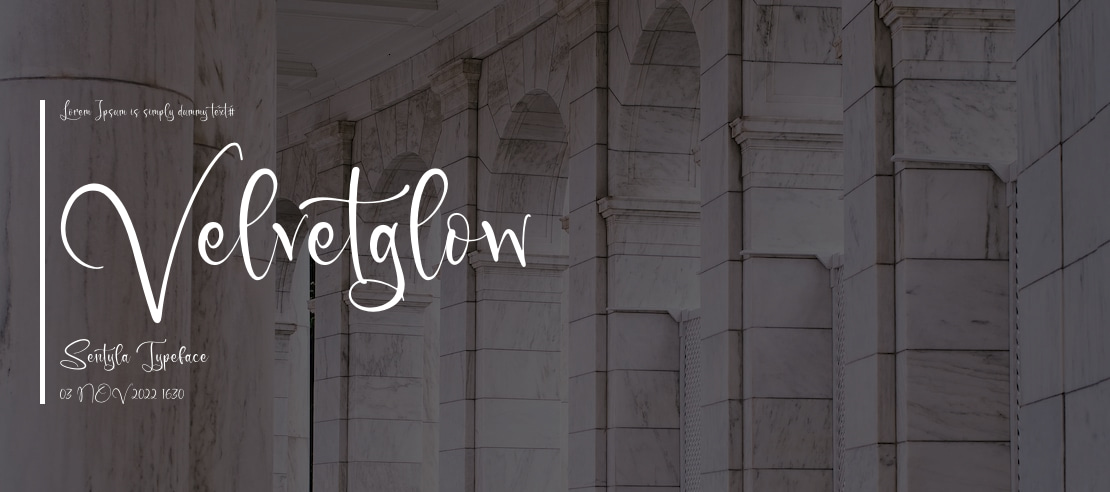 Velvetglow Sentyla Font