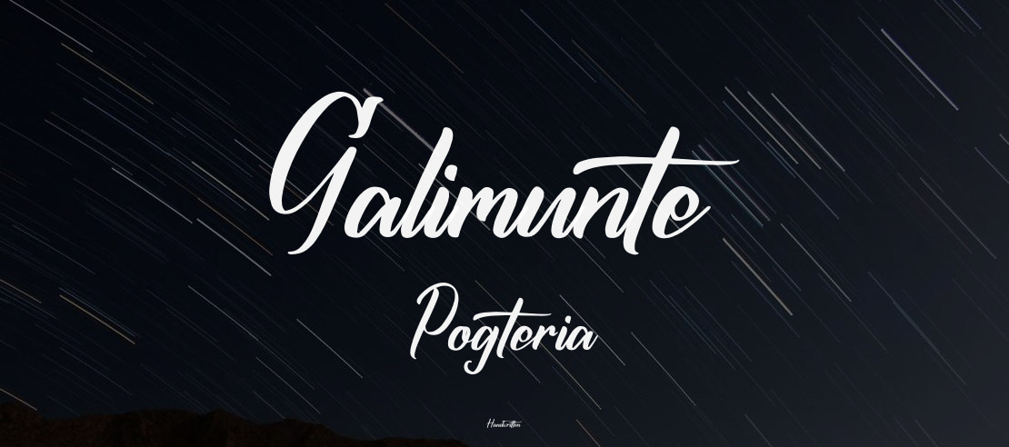 Galimunte Pogteria Font