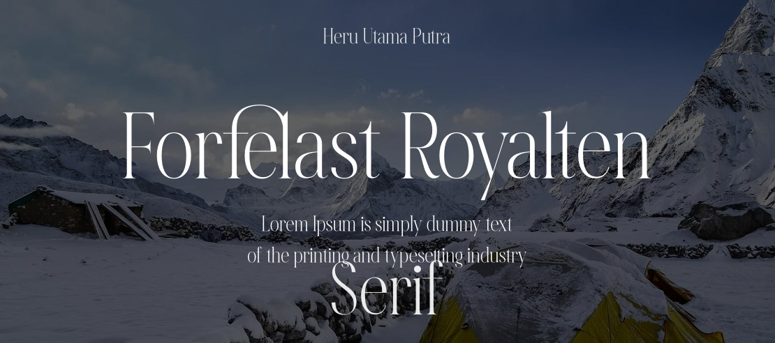 Forfelast Royalten Font
