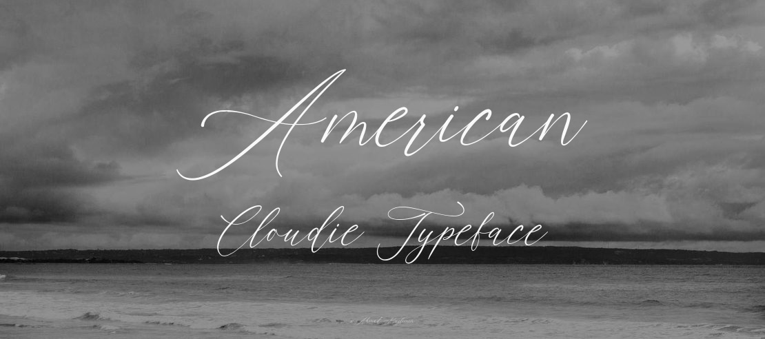 American Cloudie Font