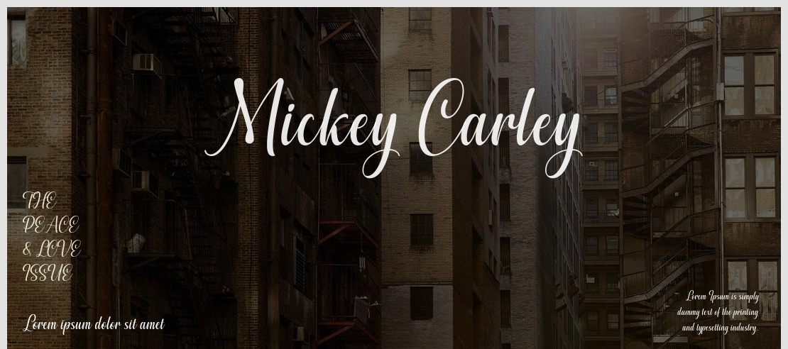 Mickey Carley Font