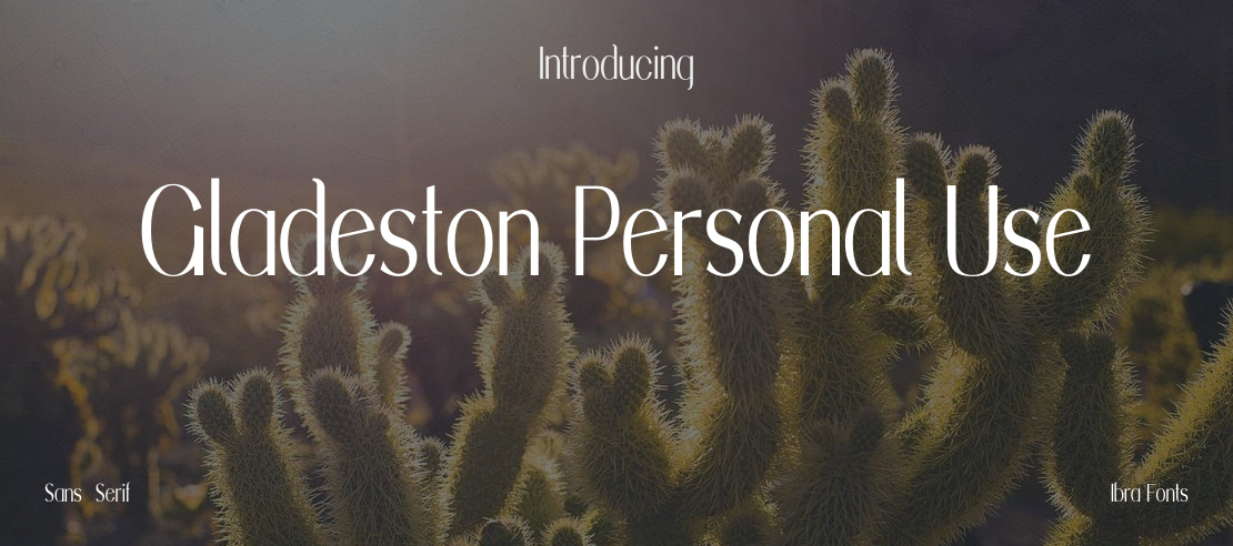 Gladeston Personal Use Font