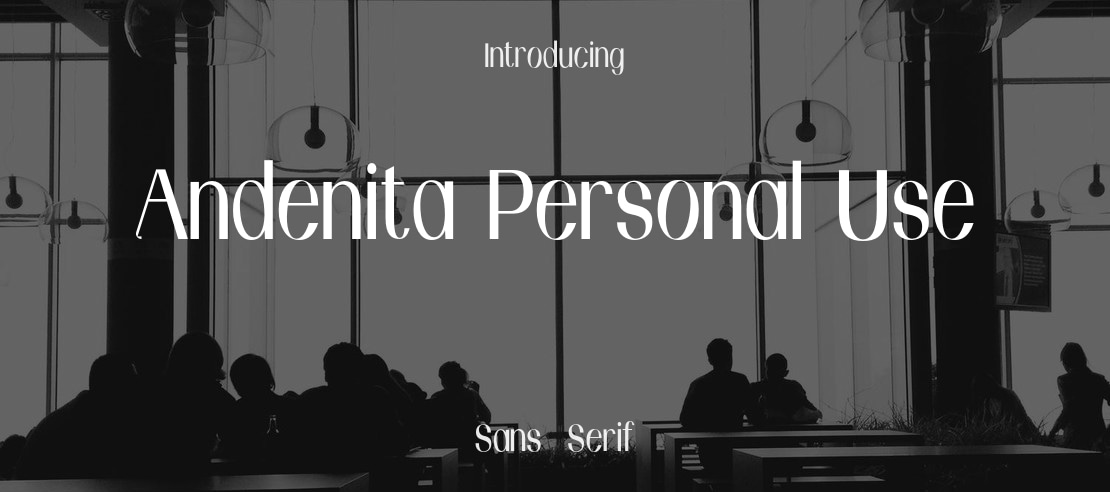 Andenita Personal Use Font