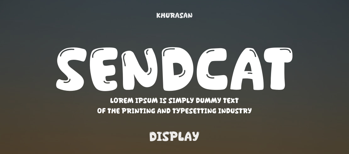 Sendcat Font