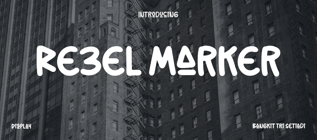 Rebel Marker Font