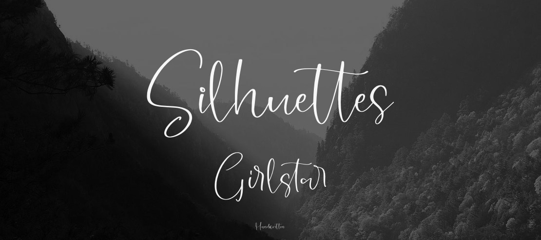 Silhuettes Girlstar Font