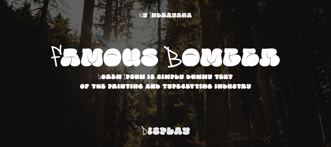 Famous Bomber Font