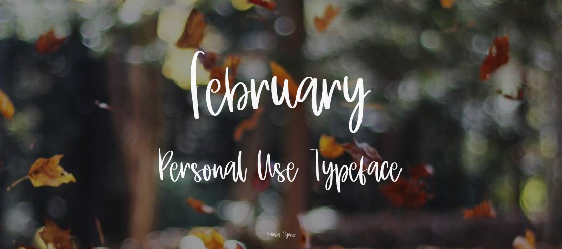 February Personal Use Font