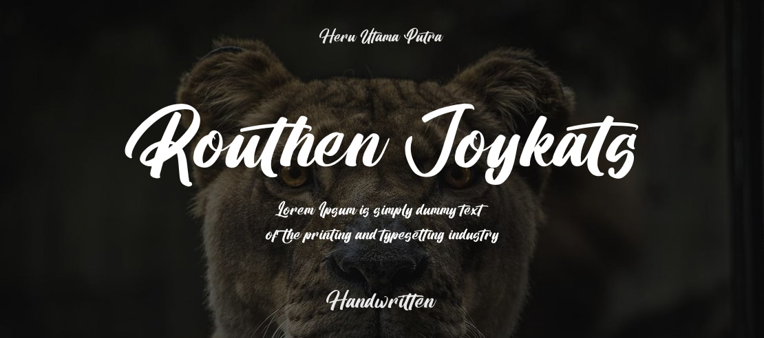 Routhen Joykats Font