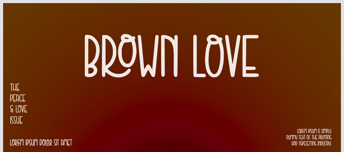 Brown Love Font