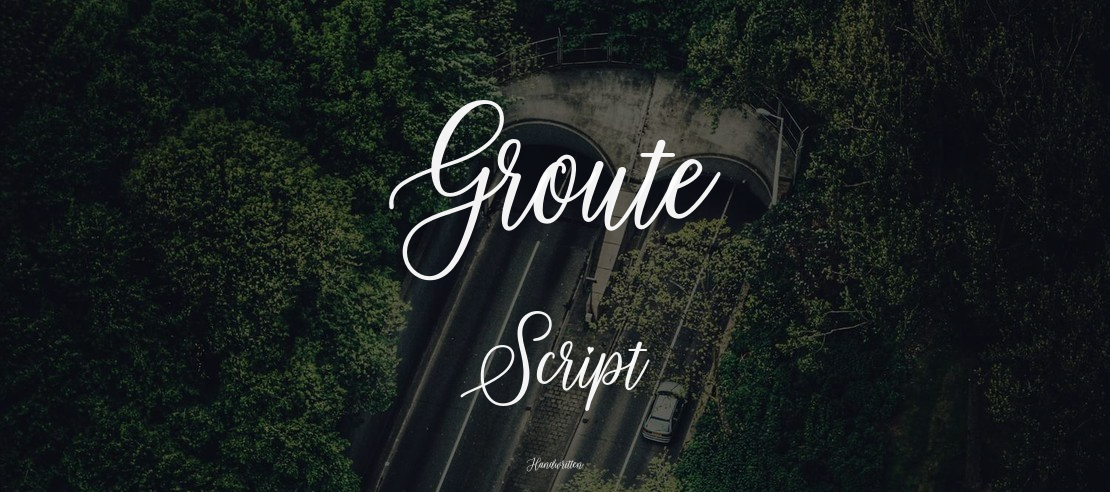 Groute Script Font Family