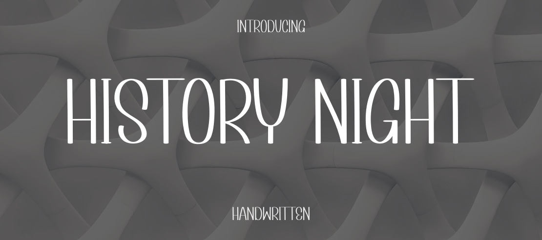 History Night Font