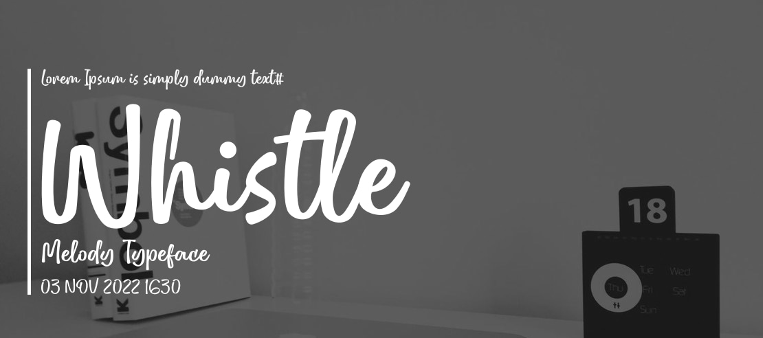 Whistle Melody Font