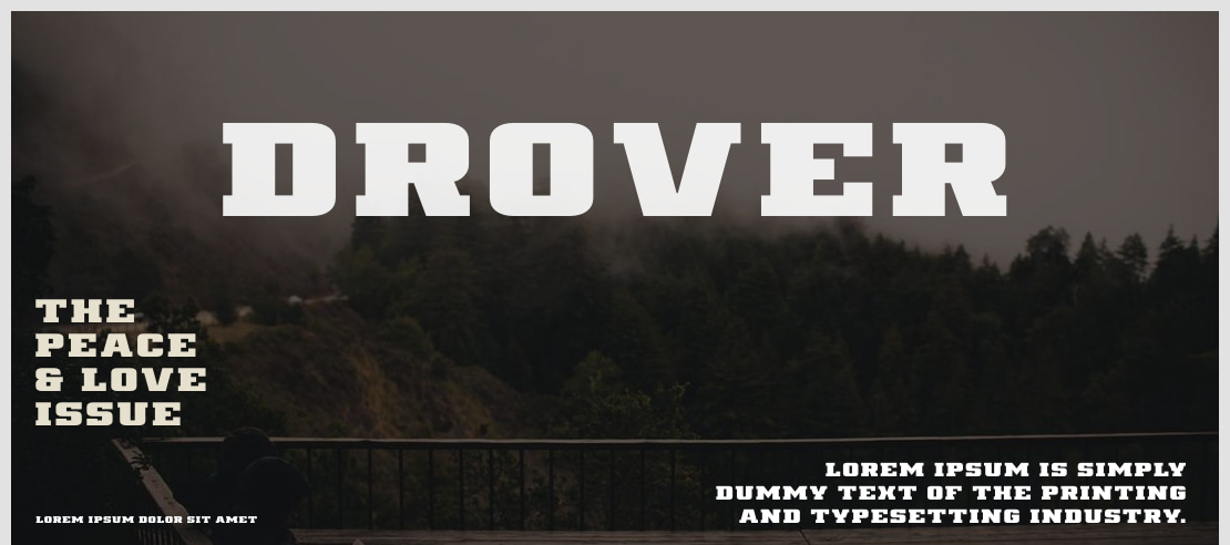 Drover Font Family