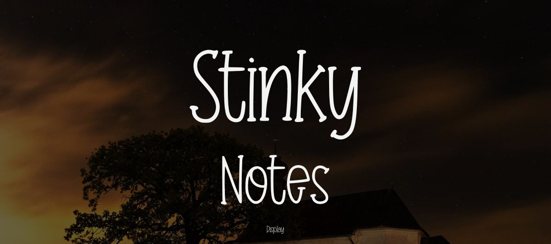 Stinky Notes Font