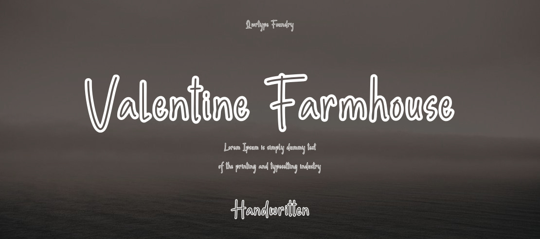 Valentine Farmhouse Font