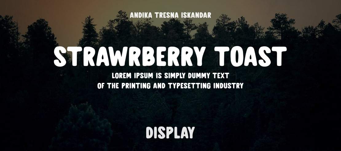 STRAWRBERRY TOAST Font