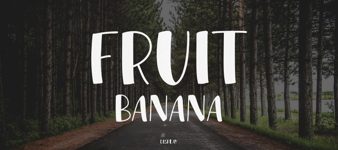 FRUIT BANANA Font