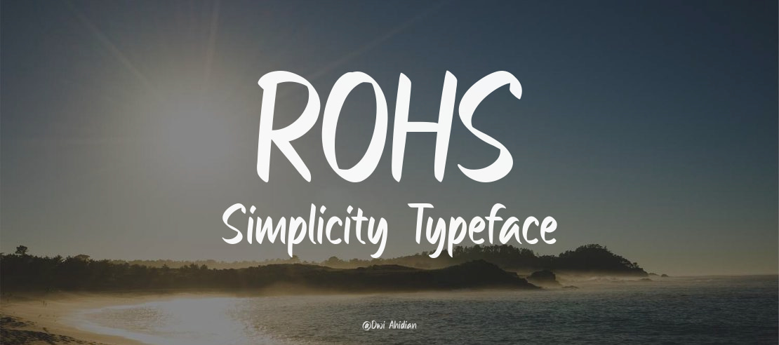 ROHS Simplicity Font