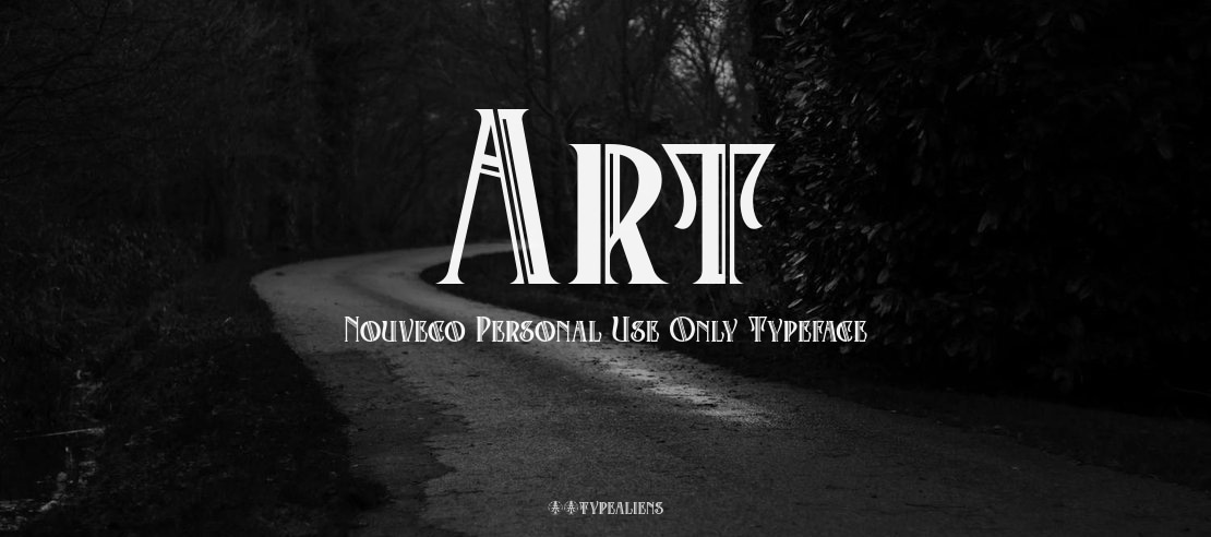 Art Nouveco Personal Use Only Font