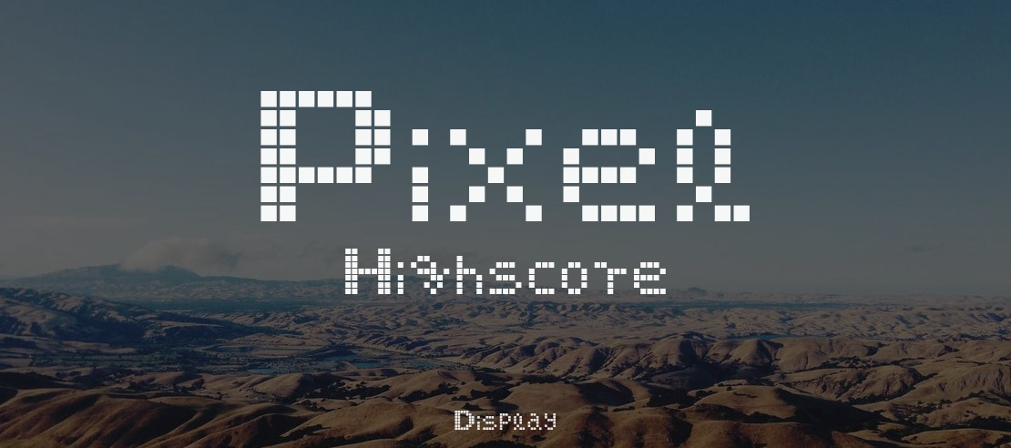 Pixel Highscore Font