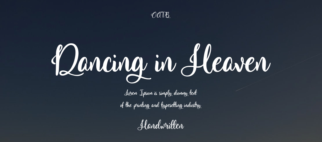 Dancing in Heaven Font