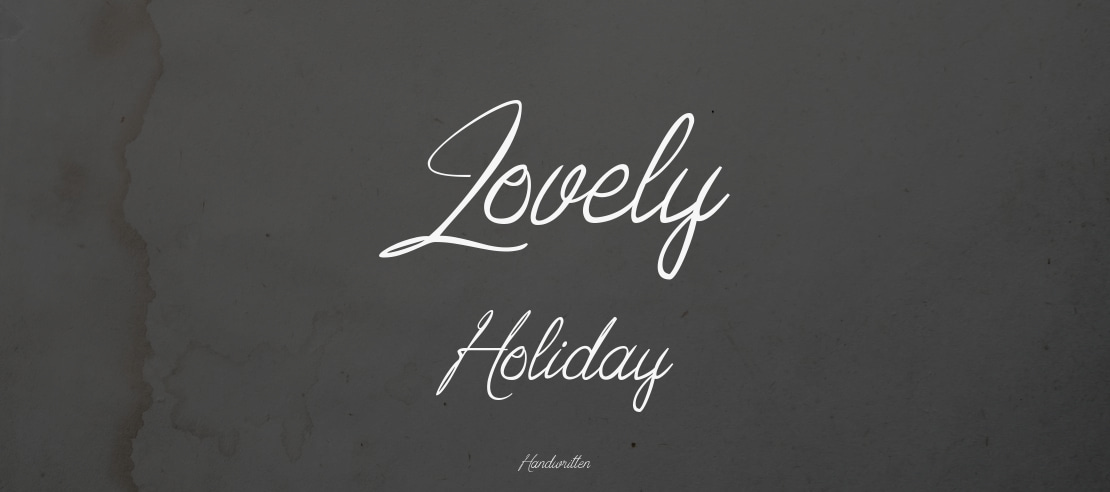 Lovely Holiday Font