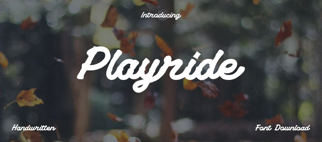 Playride Font