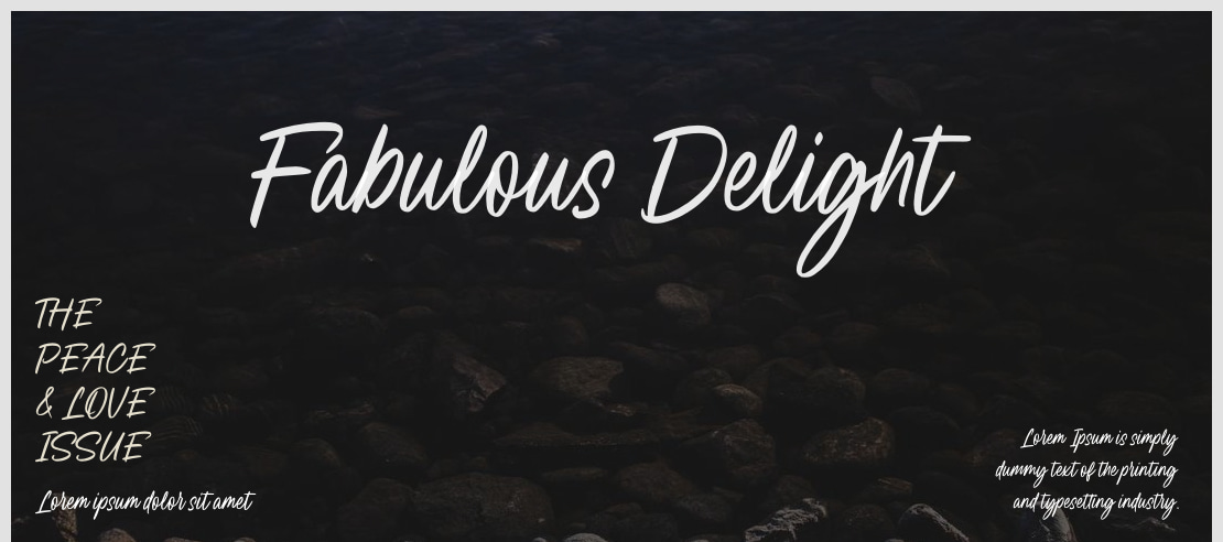 Fabulous Delight Font