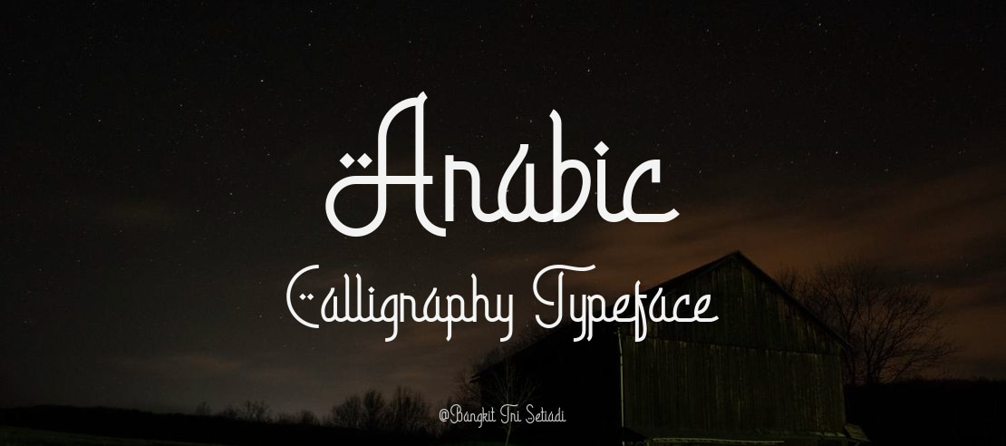 Arabic Calligraphy Font