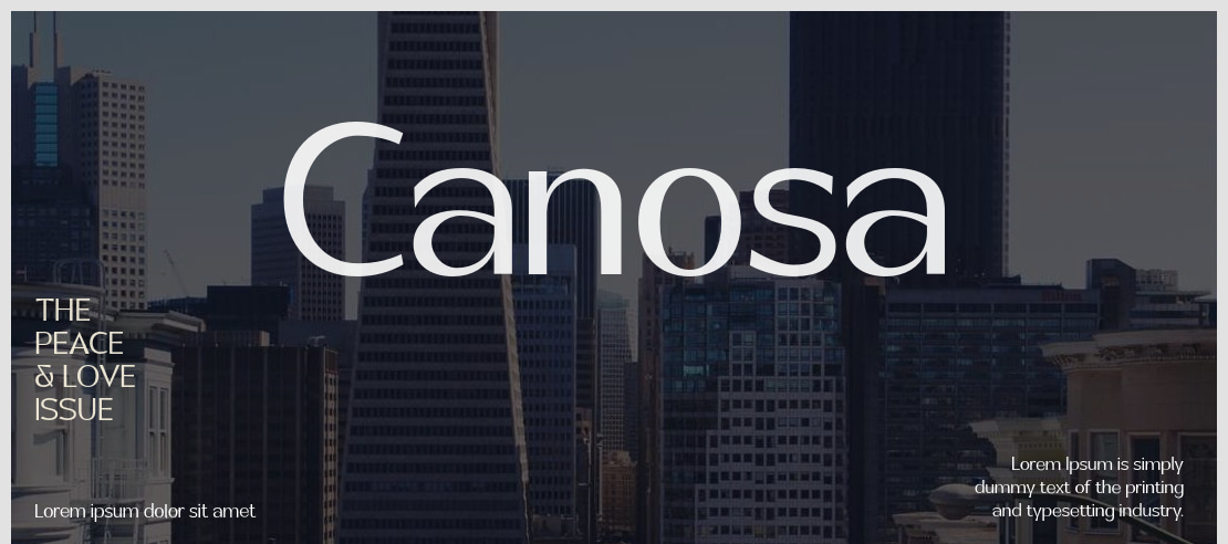 Canosa Font Family