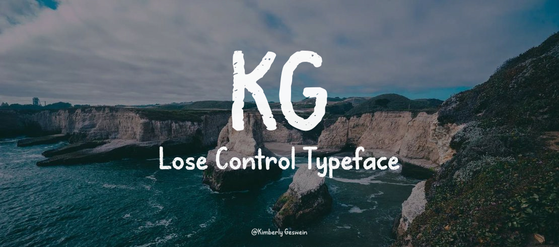 KG Lose Control Font