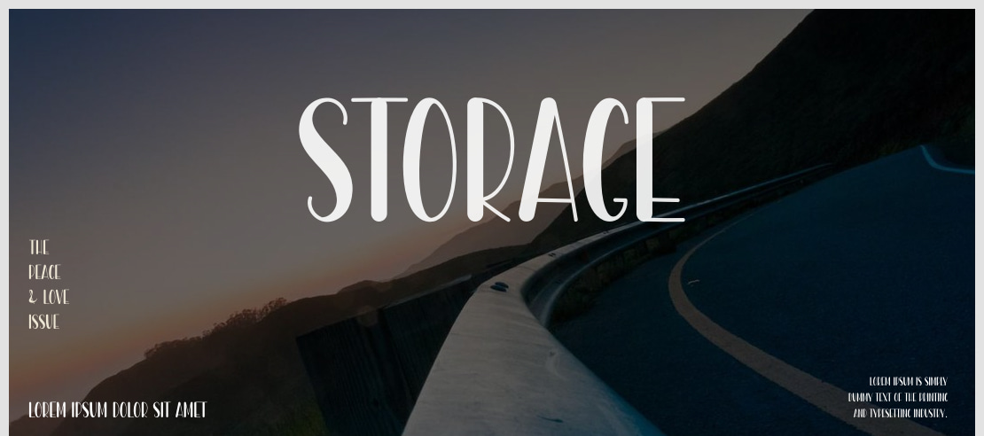 Storage Font