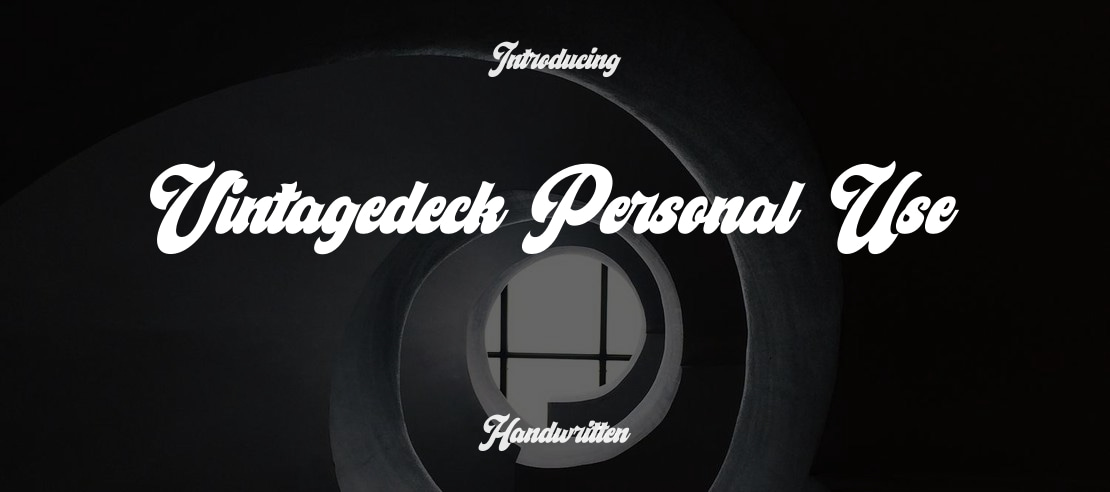 Vintagedeck Personal Use Font