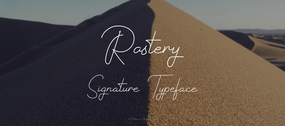 Rastery Signature Font