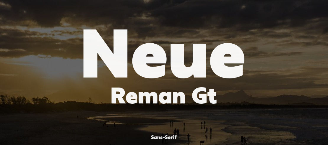 Neue Reman Gt Font Family