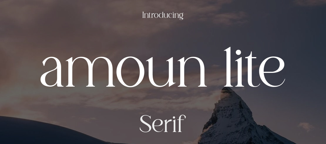 amoun lite Font