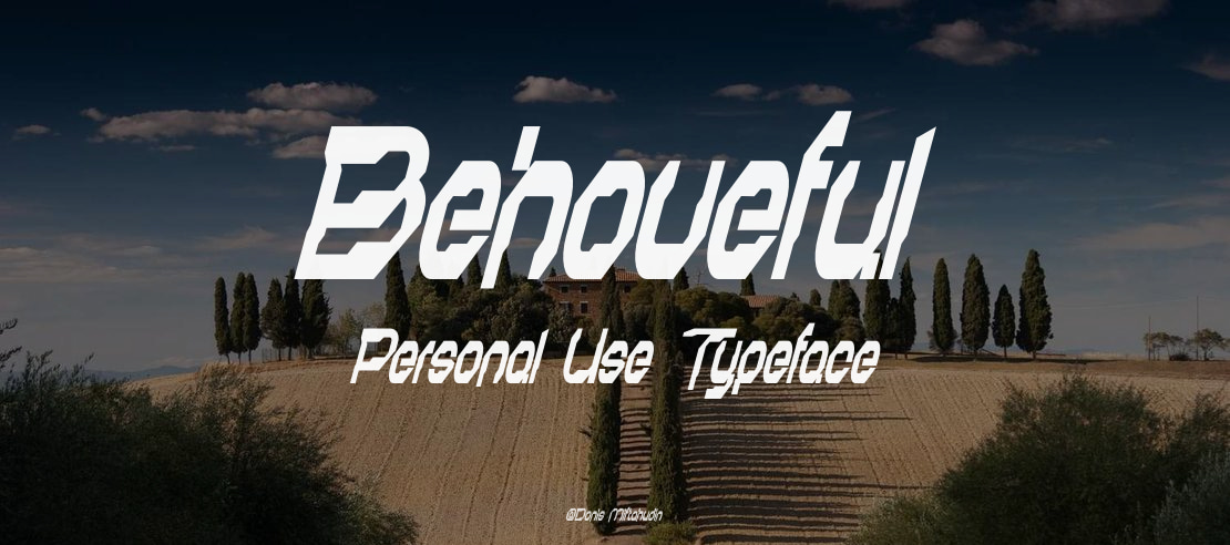 Behoveful Personal Use Font