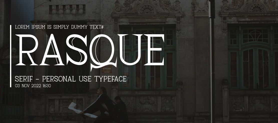 Rasque Serif - Personal Use Font