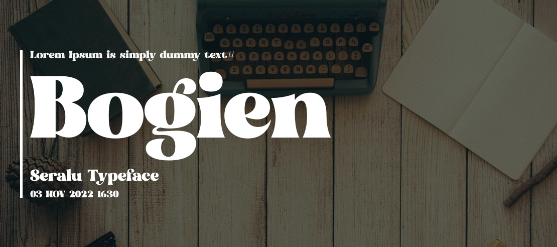 Bogien Seralu Font