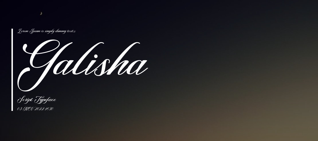 Galisha Script Font