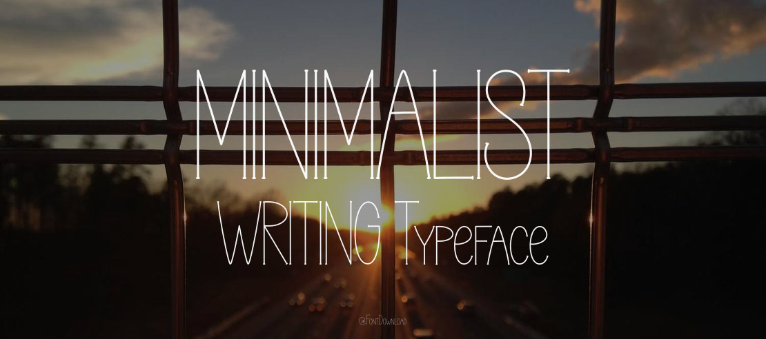 MINIMALIST WRITING Font