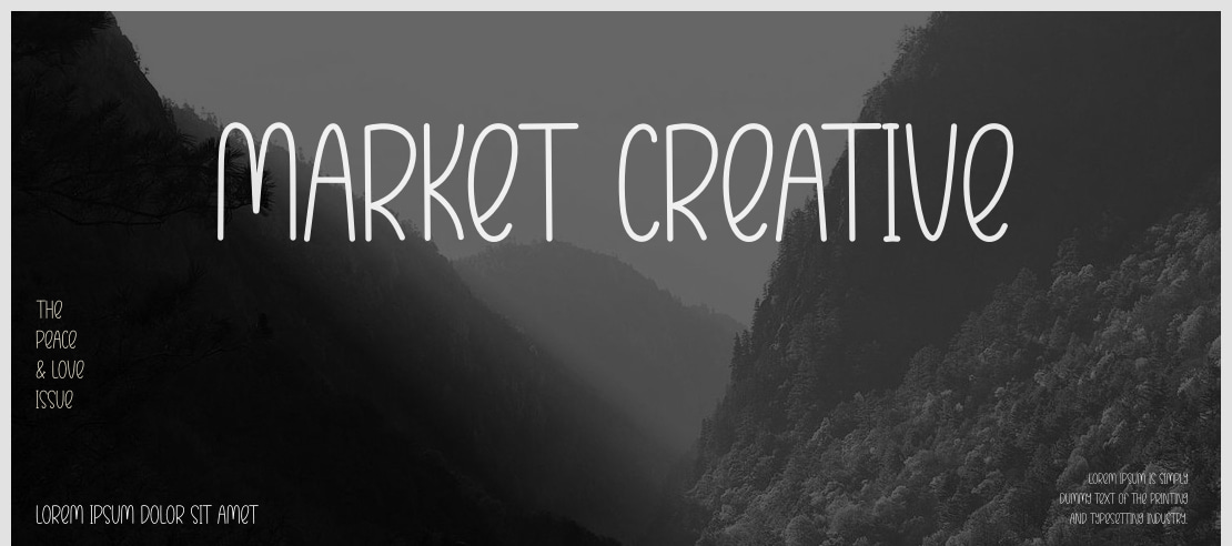 Market Creative Font