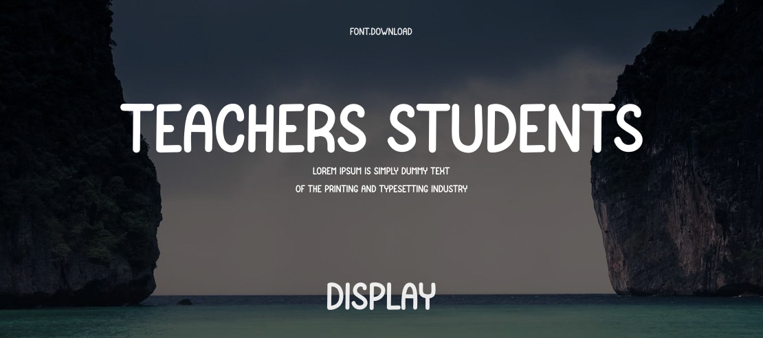 Teachers Students Font