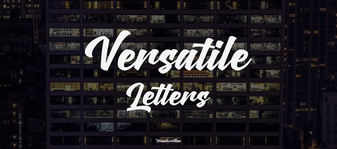 Versatile Letters Font
